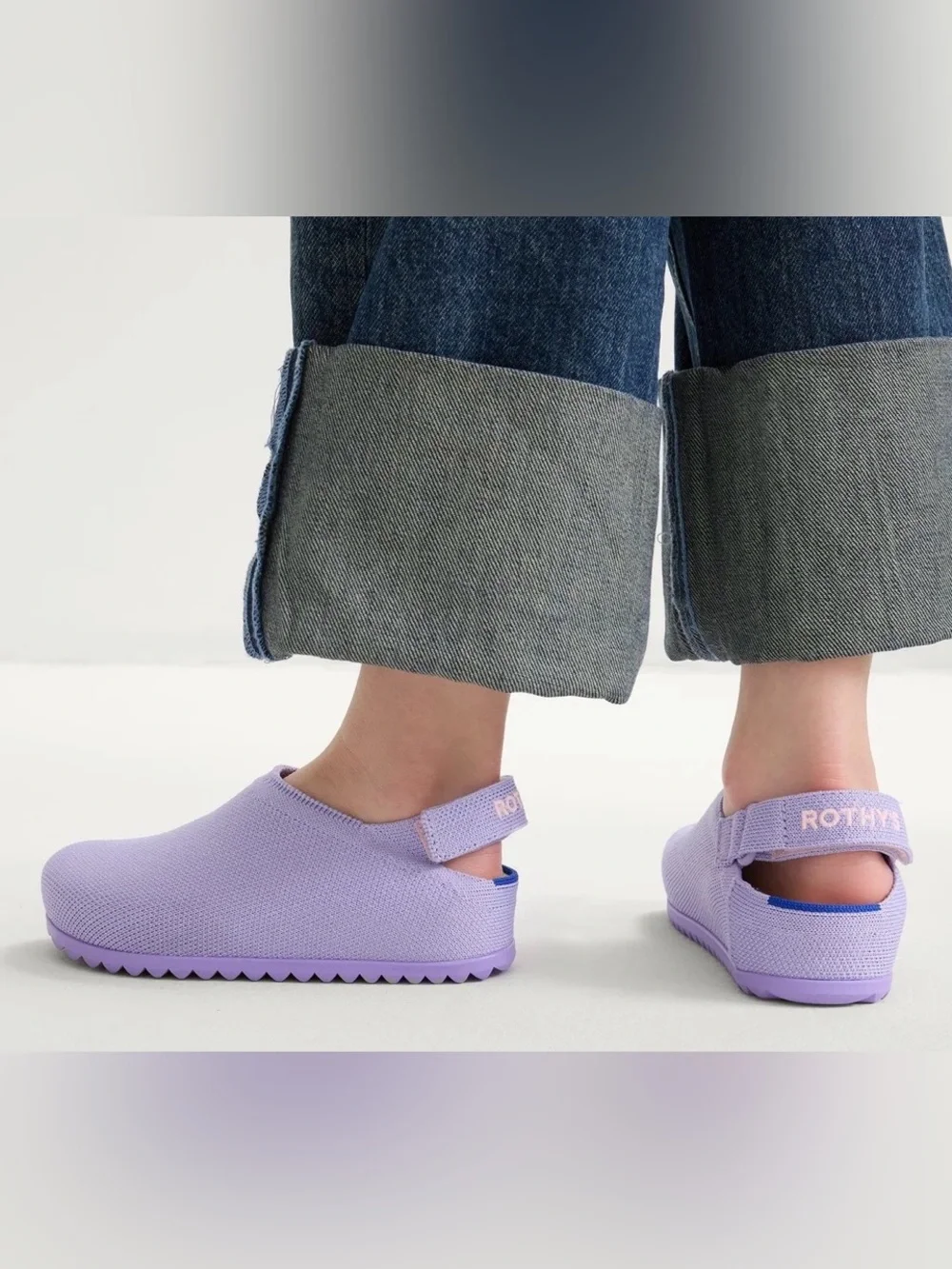 Rothy's The Kids Clog- Slip-On Slingback clogs - Soft Orchid